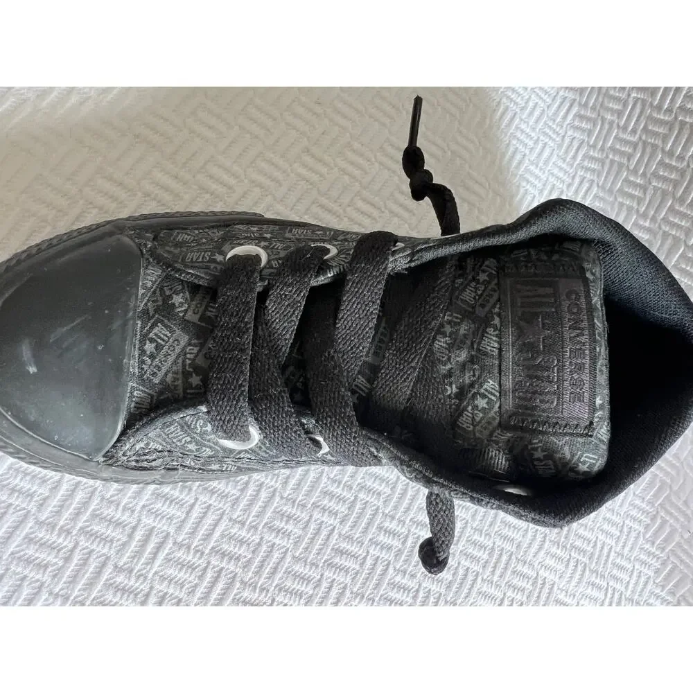 Converse Chuck Taylor All Star Street Black Gray Youth Sz 13 License Plate